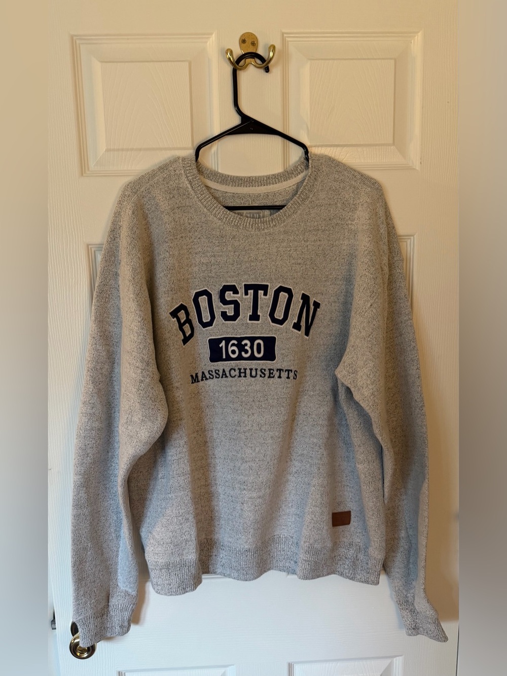 Boston 1630 Massachusetts Gray Crewneck Sweatshirt